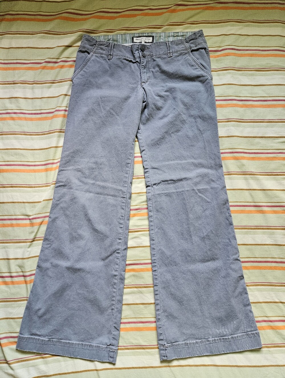 Y2K Abercrombie Wide Leg Kick Flare Low Waisted Pants